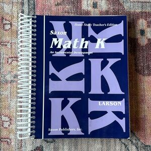Saxon Math K Teacher’s Edition Spiral-Bound Book | homeschool curriculum